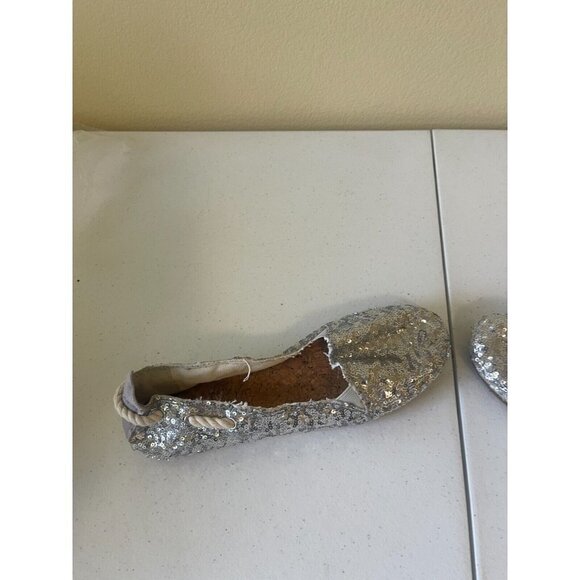 Gianni Bini sequined silver Espadrilles Size 9 - Picture 9 of 13